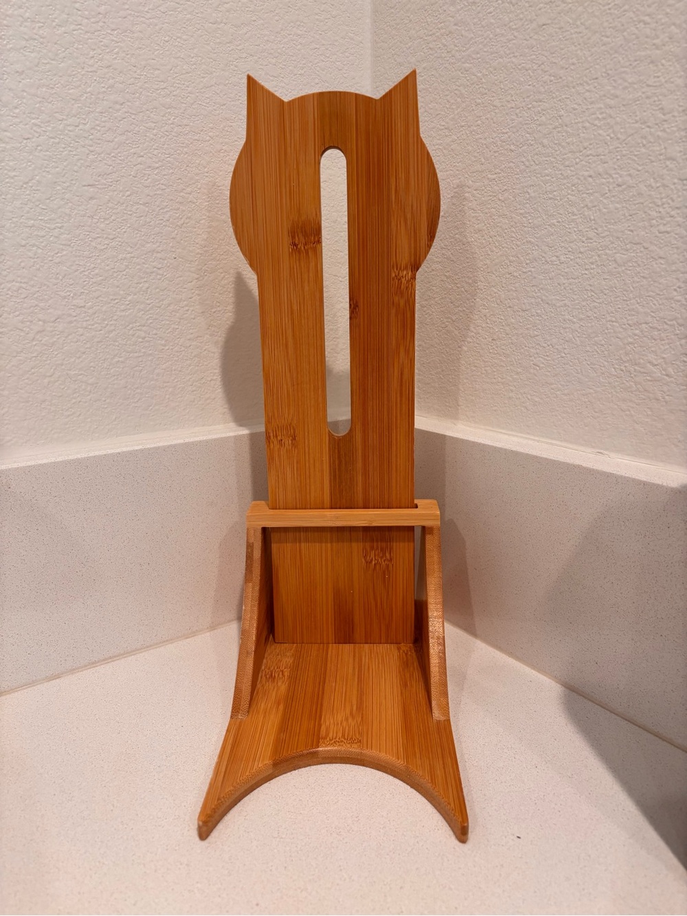 Adjustable Bamboo Cat Water Dispenser Stand